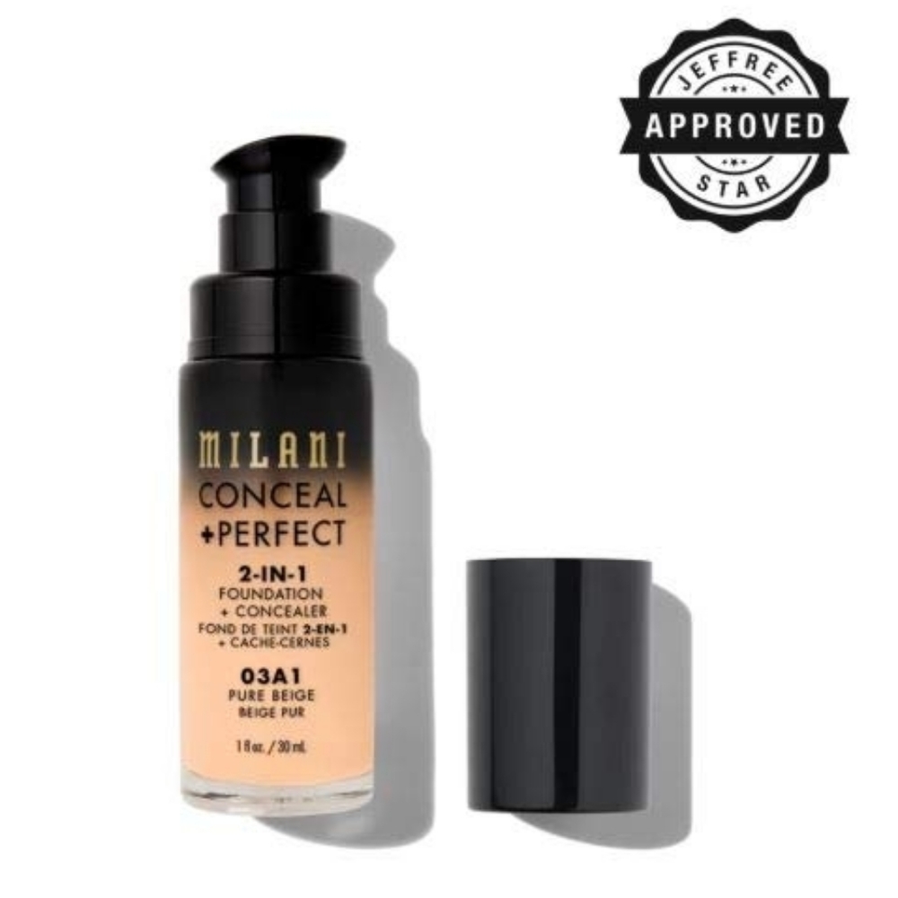 Pack of 3 Milani Conceal Perfect 2in 1 Foundation #03A1 Pure
